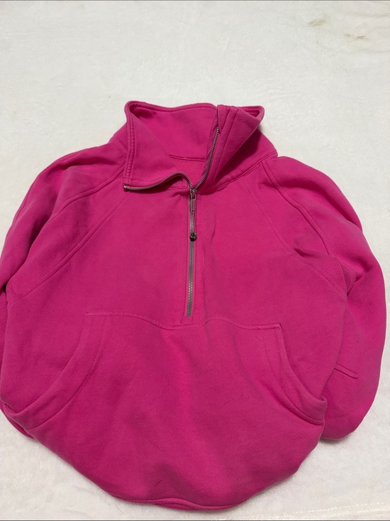 lululemon athletica Tops - lululemon athletica Sonic Pink Quarter-Zip Pullover Sweatshirt - WORN ONCE